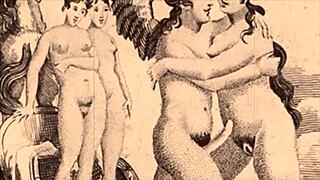 Vintage Erotic Drawings Bring Retro Heat in Anime Style