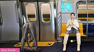 did you see her masturbating on the way back home?