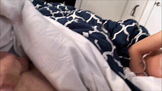 Waking up to intense gay sex with tiny redhead Alex Adams