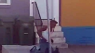 group dancing and striptease in night club with clothes ripped