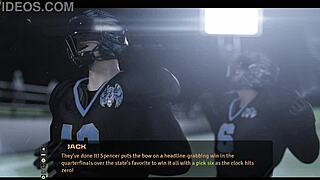 In Move the Chains 01, the football match features sexy outfits and curvy teens