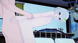 kokkoro and chieru have intense sex in princess connect re dive hentai