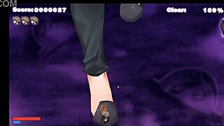 get to work succubus chan hentai game pornplay ep 2 undressing giant waifu black nun beauty