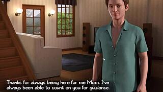 I feel the sexy milf massaging my cock in treasure of nadia episode 2