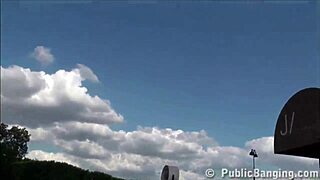 Watch this extreme threesome right by the Eiffel Tower in Paris.