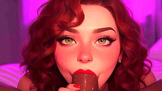 Oh wow, the redhead stepsister is sucking that huge BBC at the club in POV! So intense and wild!