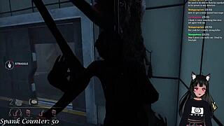 watch vtuber lewdneko get spanked while playing dbd part 2