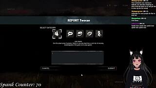 watch vtuber lewdneko get spanked while playing dbd part 2