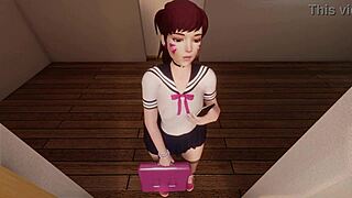 3d hentai school detention! What's happening in there?