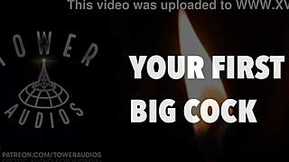 Listen to erotic audio of your first big cock with dirty talk from a boyfriend friend
