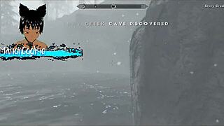 Skyrim messing around with sex mods and having sex in different positions