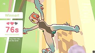 Odymos LGBT Hentai Game Ep 2: Fucking Ceiling Lamp as Anal Plug in University