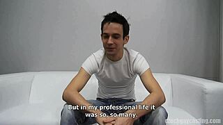 In a czech gay casting session, lukas engages in intense blowjob and sucking with amateurs in pov reality style.