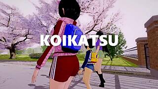 Koikatsu Twerking With Nezuko's Sexy Pussy Talk In Hentai Animation