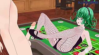 Tatsumaki and fubuki in bunny girl outfits having intense sex?