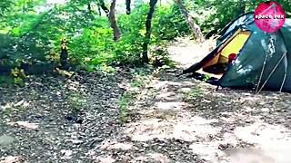 Intense Solo Masturbation Scene With Girl While Camping In Hentai Anime