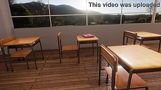 3d hentai school detention! What's happening in there?