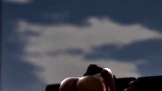 Ebony Rides Monster Cock In Second Life