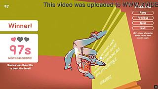 Odymos LGBT Hentai Game Ep 2: Fucking Ceiling Lamp as Anal Plug in University