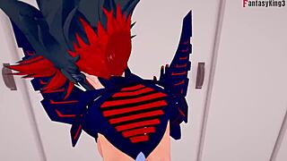 Ryuko Matoi in Kill la Kill fantasy scene