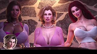 Stepmother and step aunty at bar fun