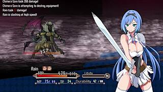 The adventurer falls into a cave trap in Nightmare Knight part 2