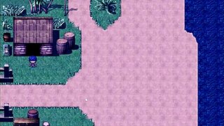 In hentai game episode 36, tanned girl Natsuki gets cum inside her ass by old man in public