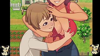 hentai game daily life of my countryside -español- parte 5 mamadas en el baño y me meto a duchar con ella