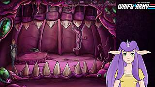 In starcraft ii slutcraft part 4, the redhead strips and swallows monster sperm after clothes ripped