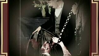 young gay guy eagerly sucking his old daddy's cock in a passionate blowjob session, feeling every inch