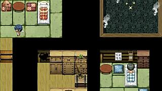 In hentai game episode 36, tanned girl Natsuki gets cum inside her ass by old man in public