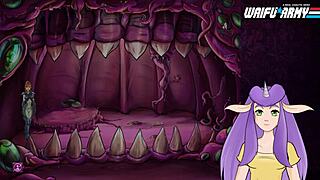 In starcraft ii slutcraft part 4, the redhead strips and swallows monster sperm after clothes ripped