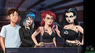 In summertime saga ep 87, odette plans to seduce gracce with her big tits