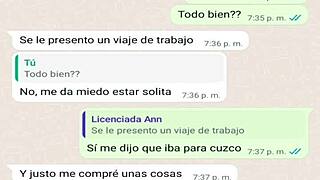 My stepmom texts me dirty while dad’s away on business! 😳