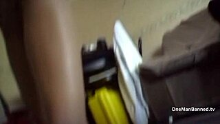 Nancy, dressed in a short dress and high heels, prepares for an intense arse fucking session