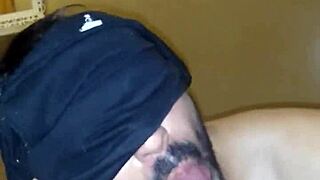 This guy sucks his friend off until he cums in a casual hangout