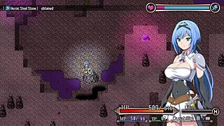 The adventurer falls into a cave trap in Nightmare Knight part 2