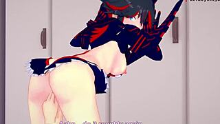 Ryuko Matoi in Kill la Kill fantasy scene
