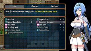 The adventurer falls into a cave trap in Nightmare Knight part 2