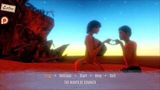 The Wants of Summer hentai, dang my stepmom teases me while I’m jerkin’ that bottle like crazy!