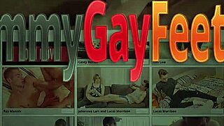 two twinks getting their hot soles spunked in a kinky footjob session