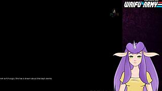 In starcraft ii slutcraft part 4, the redhead strips and swallows monster sperm after clothes ripped