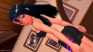 Nagatoro Gets Hot After Sport And Jerks Off In Hentai