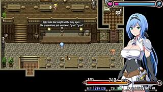 The adventurer falls into a cave trap in Nightmare Knight part 2