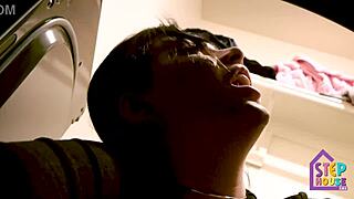 hot stepmom stuck in washer