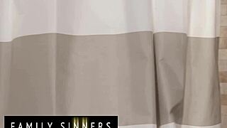 Lacy Lennon sucks stepbro's cock and begs for facial