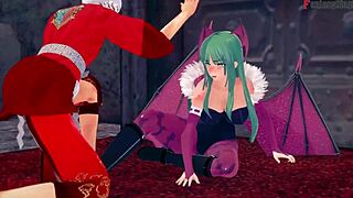 Morrigan starts hating then enjoys the halloween special.