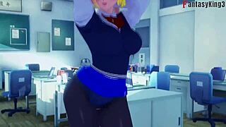 ANDROID 18 AND VIDEL WANT TO FUCK GOHAN HARD!