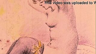 Vintage erotische Illustration aus japanischer Retro-Kunst