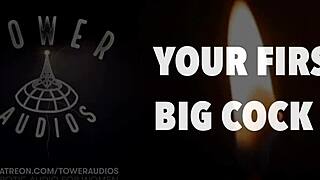 Listen to erotic audio of your first big cock with dirty talk from a boyfriend friend